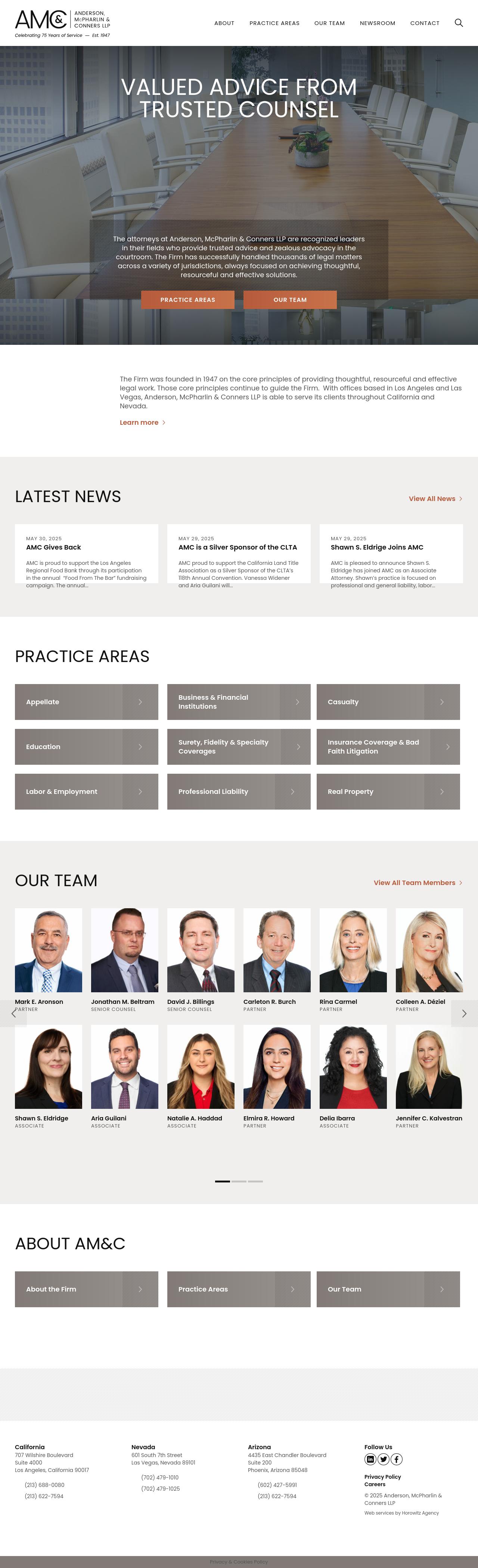 Anderson, McPharlin & Conners, LLP - Las Vegas NV Lawyers