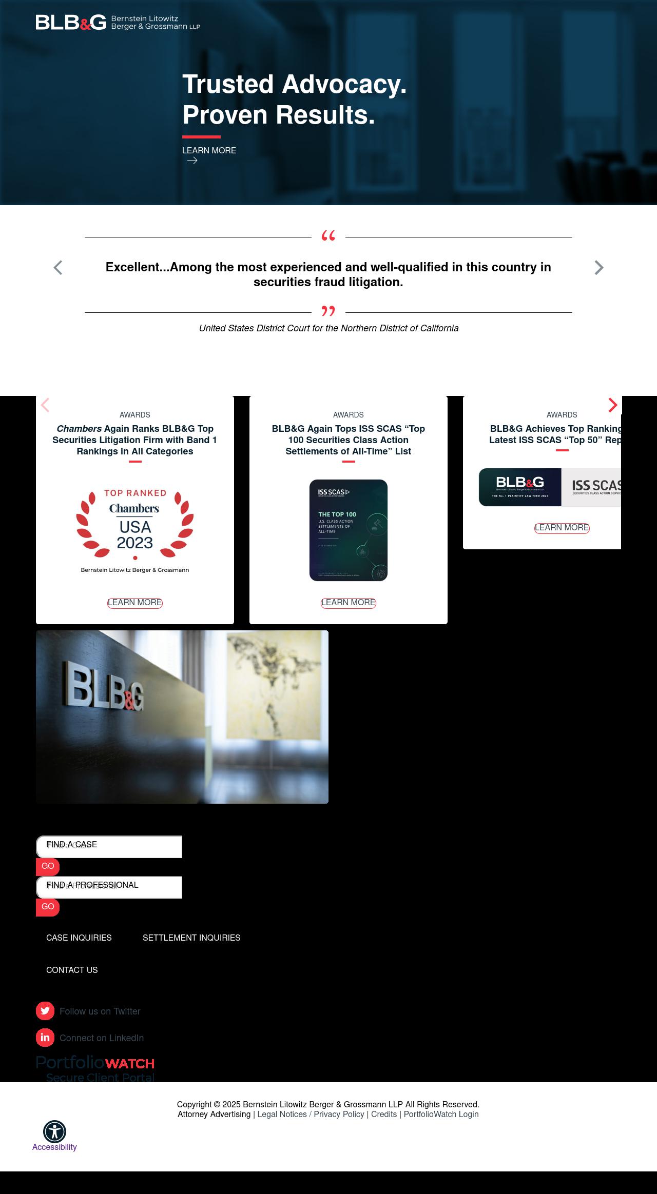 Bernstein Litowitz Berger & Grossmann LLP - New York NY Lawyers