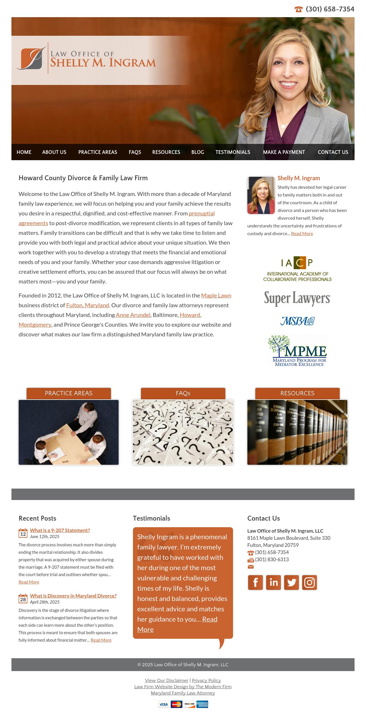 Law Office of Shelly M. Ingram, LLC - Fulton MD Lawyers