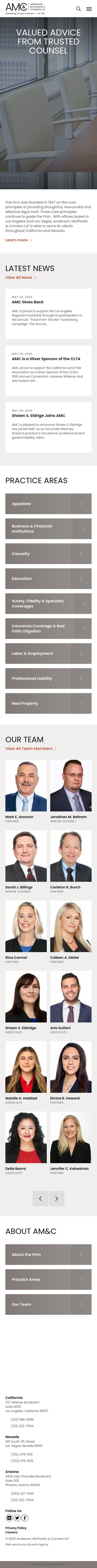 Anderson, McPharlin & Conners, LLP - Las Vegas NV Lawyers