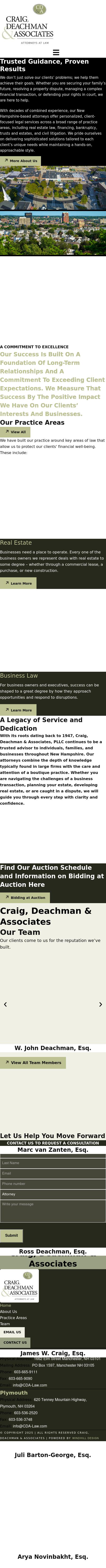 Craig, Deachman & Amann, PLLC - Manchester NH Lawyers