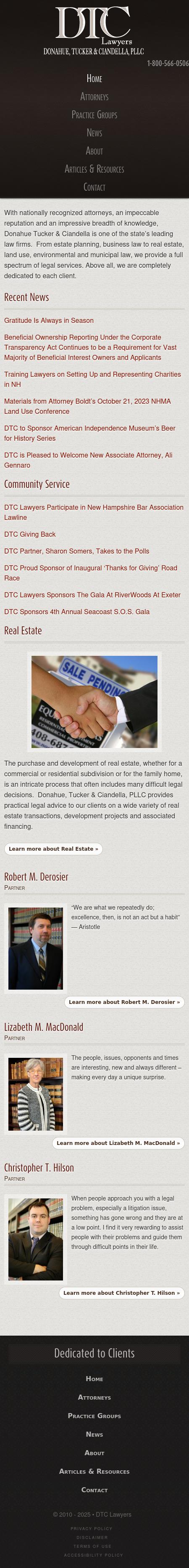 Donahue Tucker & Ciandella PLLC - Exeter NH Lawyers