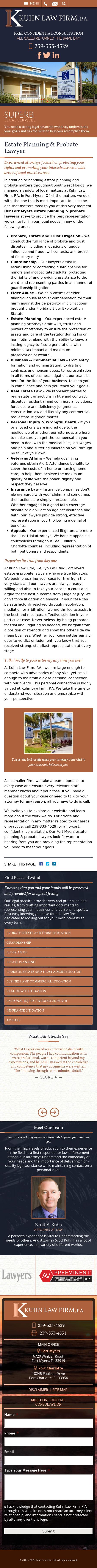 Kuhn Law Firm, P.A. - Fort Myers FL Lawyers