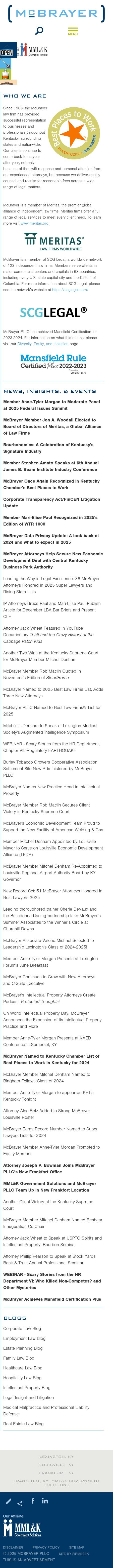 McBrayer, McGinnis, Leslie & Kirkland, PLLC - Lexington KY Lawyers