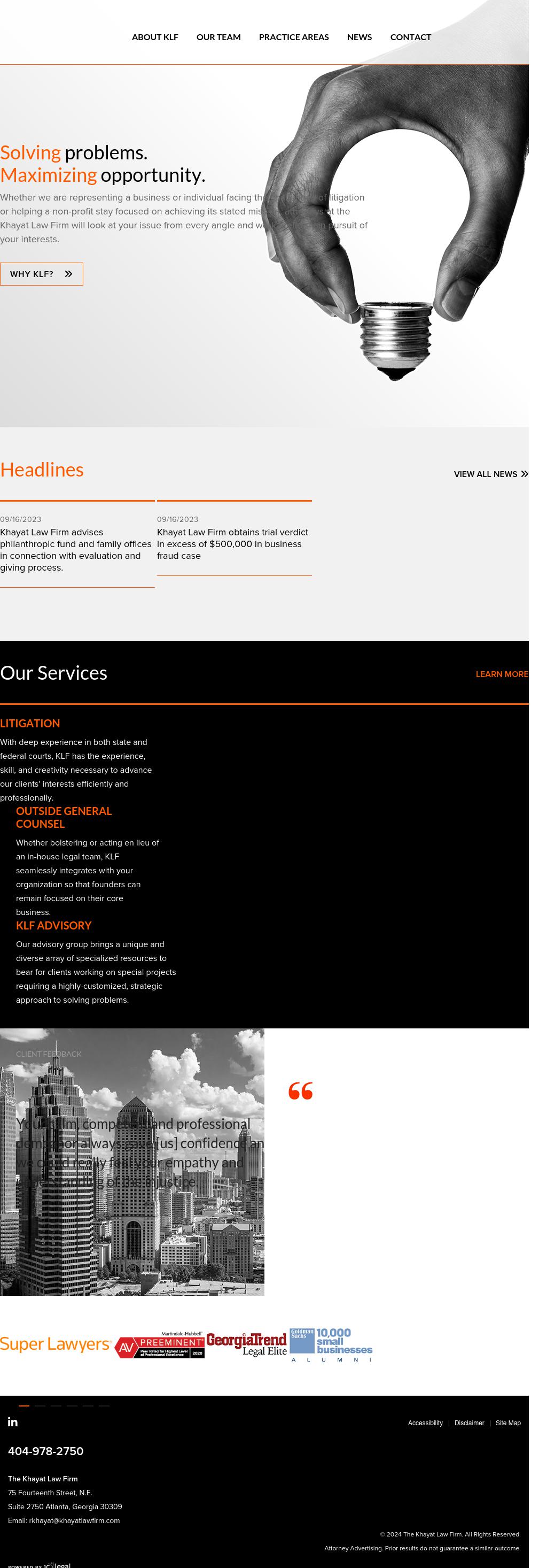 Robert Khayat - Atlanta GA Lawyers