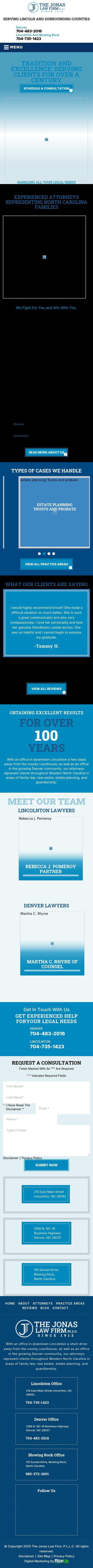 The Jonas Law Firm, P.L.L.C. - Lincolnton NC Lawyers