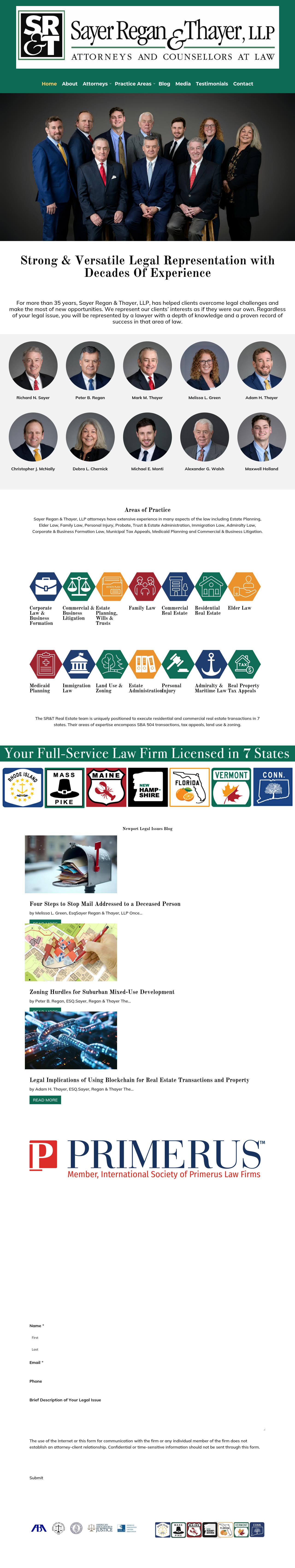 Sayer Regan & Thayer, LLP - Wakefield RI Lawyers