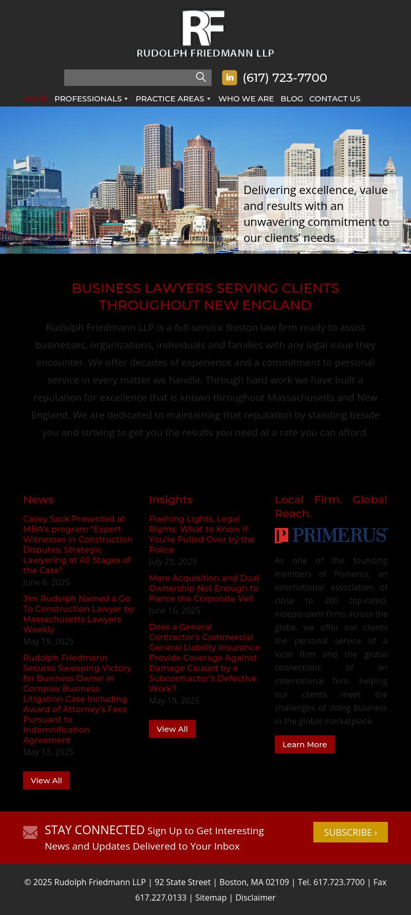 Rudolph Friedmann LLP - Boston MA Lawyers