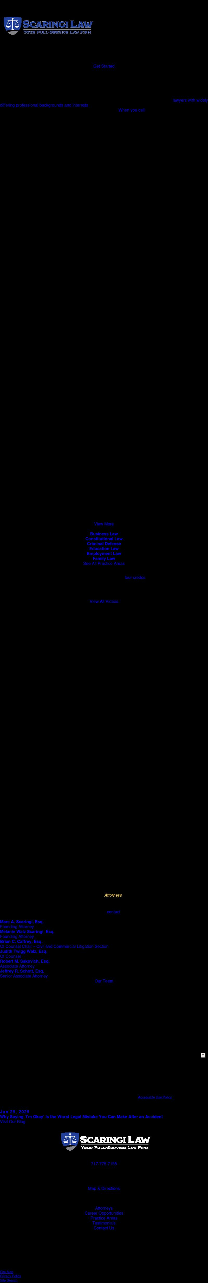 Scaringi & Scaringi, P.C. - Carlisle PA Lawyers