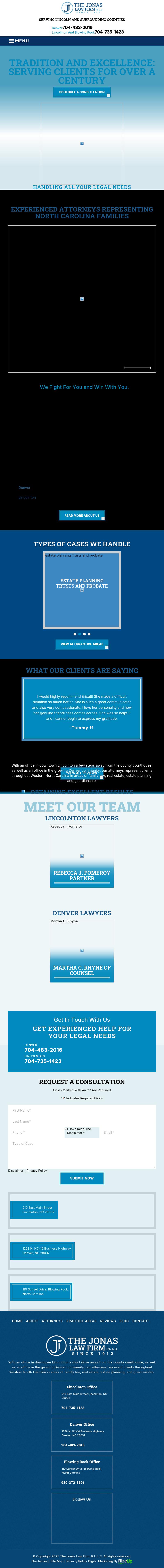 The Jonas Law Firm, P.L.L.C. - Lincolnton NC Lawyers