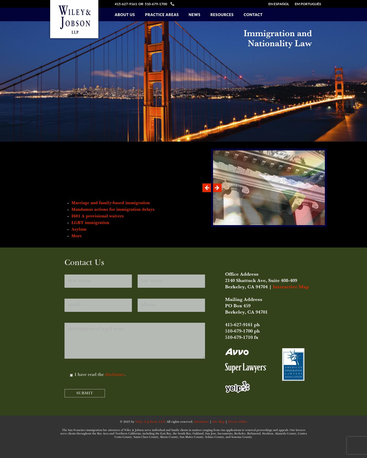 Wiley & Jobson, a Professional Corporation - San Francisco CA Lawyers
